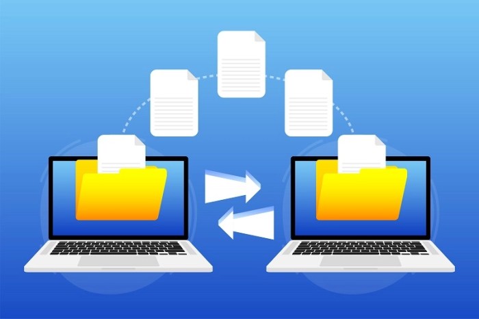 cara sharing data menggunakan kabel lan