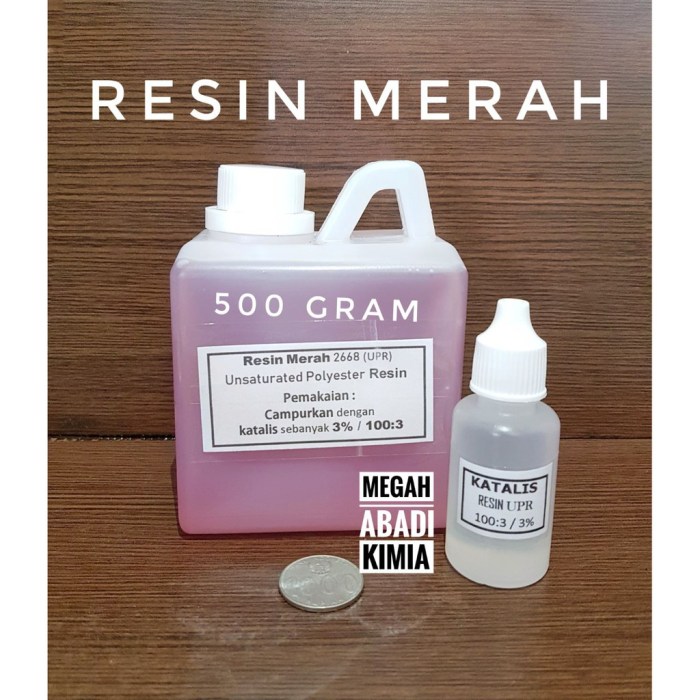 perbandingan resin dan katalis