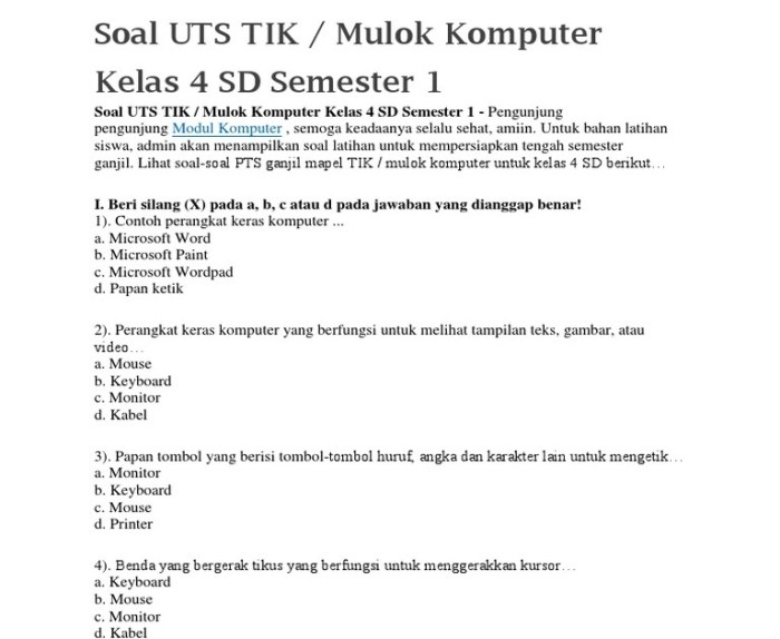 soal uts kelas 6 semester 1 2021 terbaru