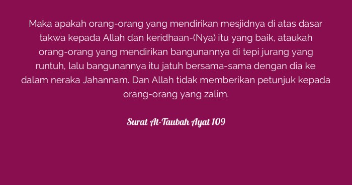 surat at taubah ayat 109 terbaru