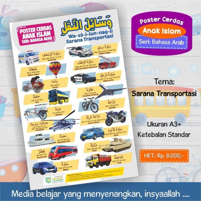 kosakata bahasa arab transportasi terbaru