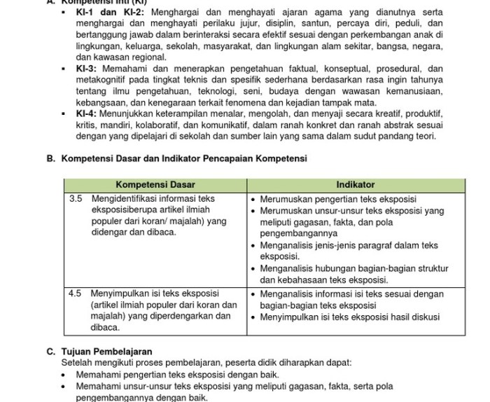 contoh soal teks eksposisi kelas 10