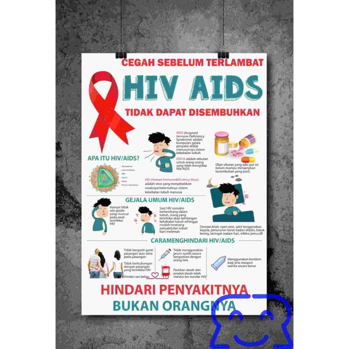 poster pencegahan penyakit hiv terbaru