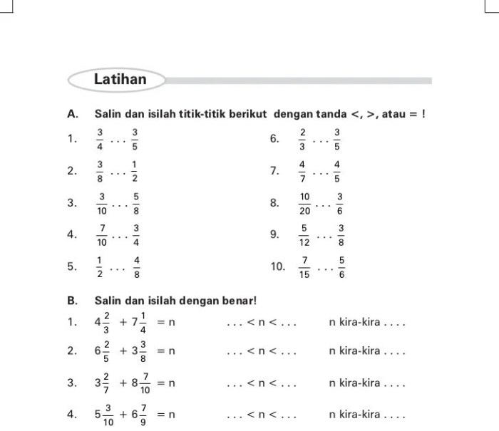 soal penjumlahan pecahan kelas 6 terbaru