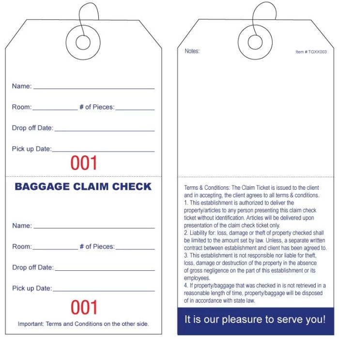 baggage claim check adalah terbaru