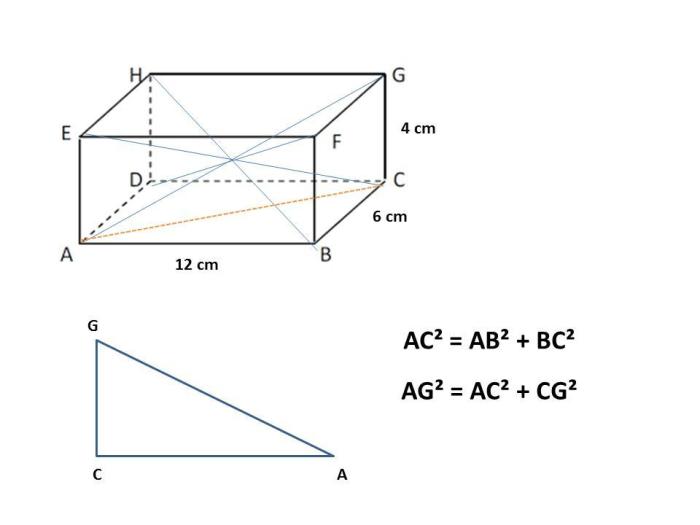 cara menghitung diagonal ruang balok