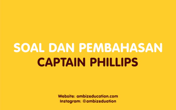 according to the text captain phillips terbaru