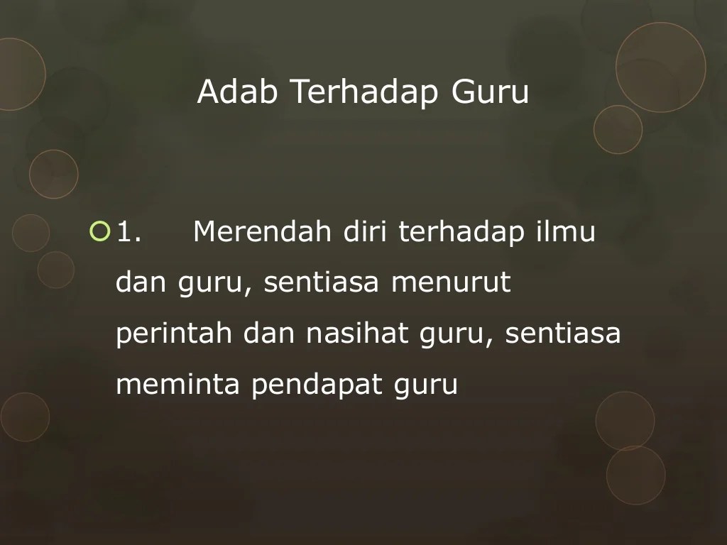 dalil adab terhadap guru terbaru