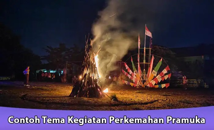 contoh tema kegiatan perkemahan pramuka