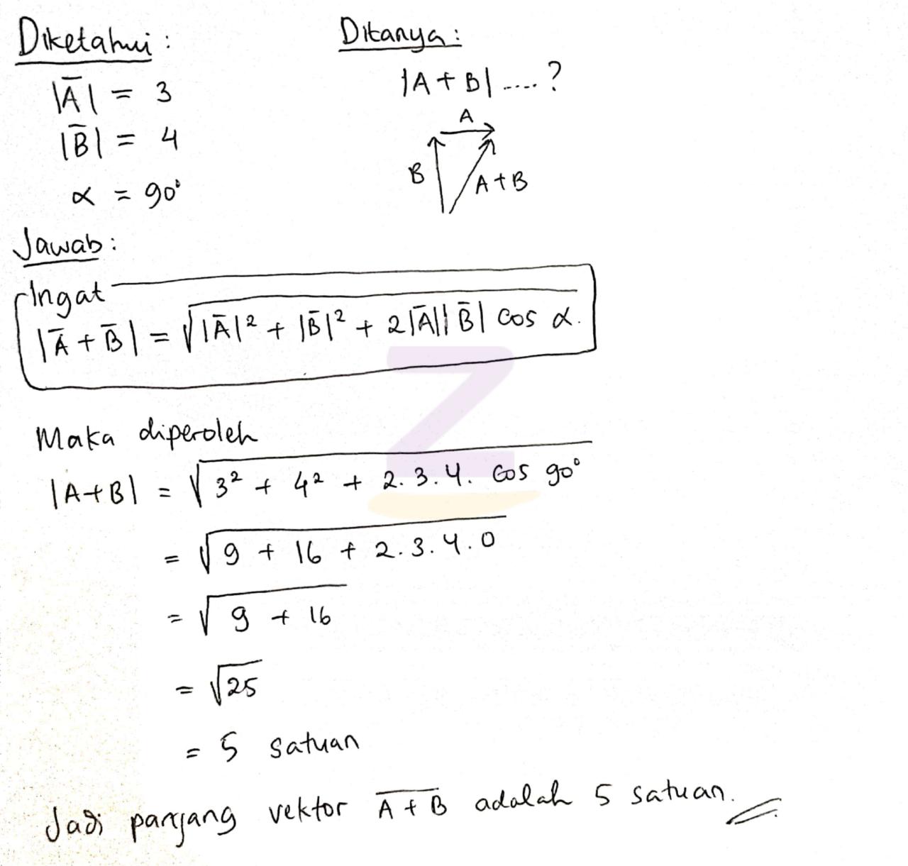 tegak lurus saling jika