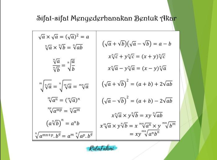 contoh bentuk akar kelas 10 terbaru