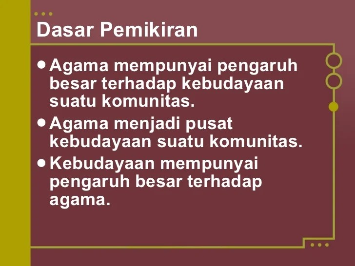 hubungan agama dan budaya terbaru