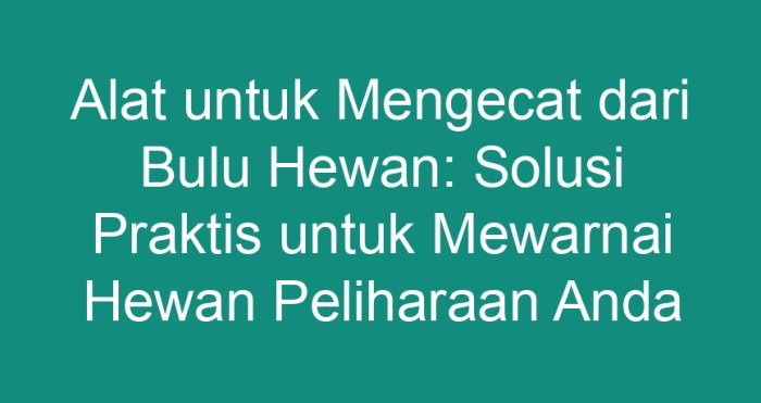 alat untuk mengecat dari bulu hewan