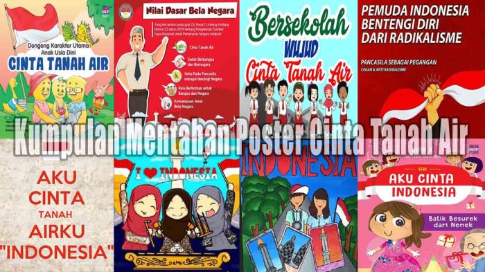 sketsa poster cinta tanah air terbaru