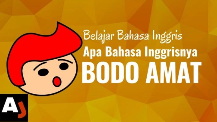 bahasa inggris apa maksudmu