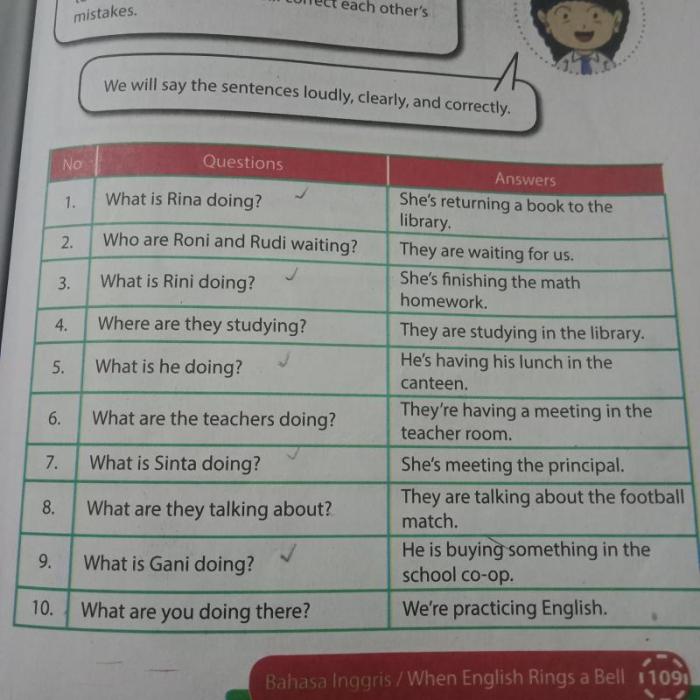 bahasa inggrisnya masuk kelas