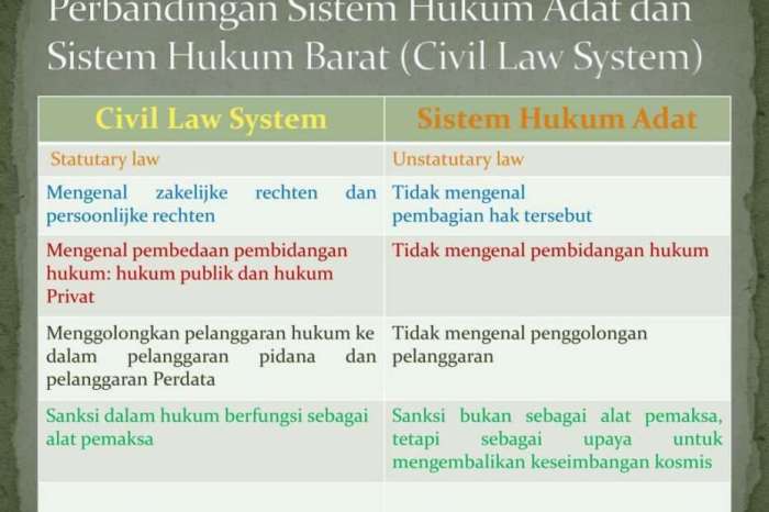 perbedaan hukum adat dan hukum kebiasaan