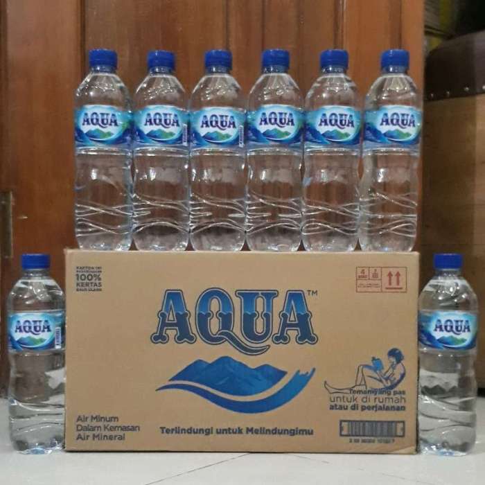 diameter botol aqua 600 ml