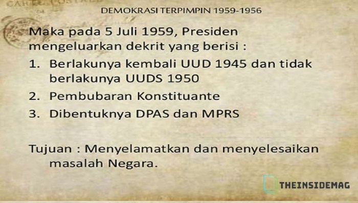 dasar hukum dekrit presiden 5 juli 1959 terbaru