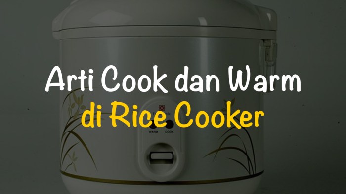 arti warm di rice cooker terbaru