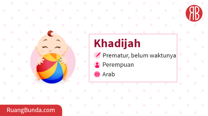 arti nama khadijah dalam bahasa arab