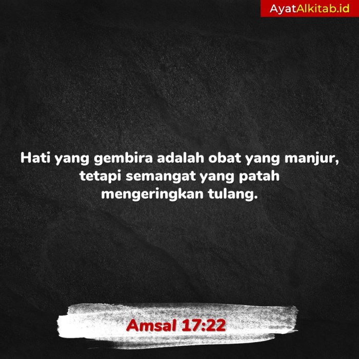 renungan amsal 17 ayat 22 terbaru