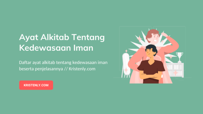 ayat alkitab tentang kedewasaan diri