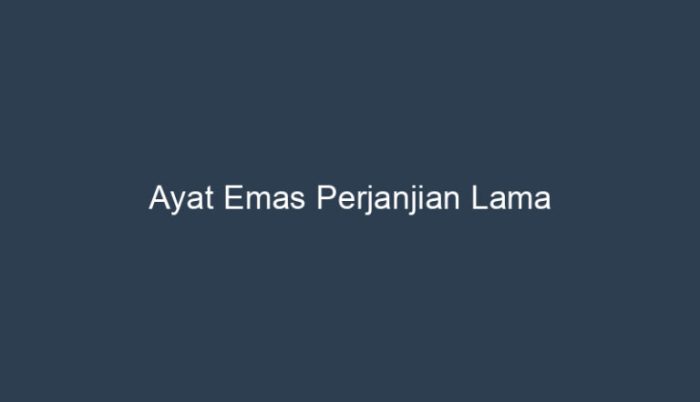 ayat emas perjanjian baru terbaru