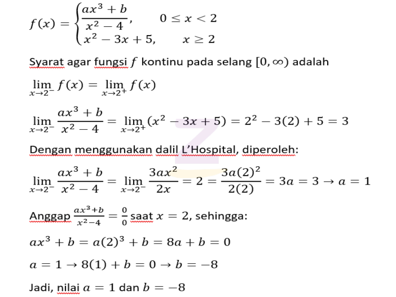 tentukan x 3 untuk x bilangan real