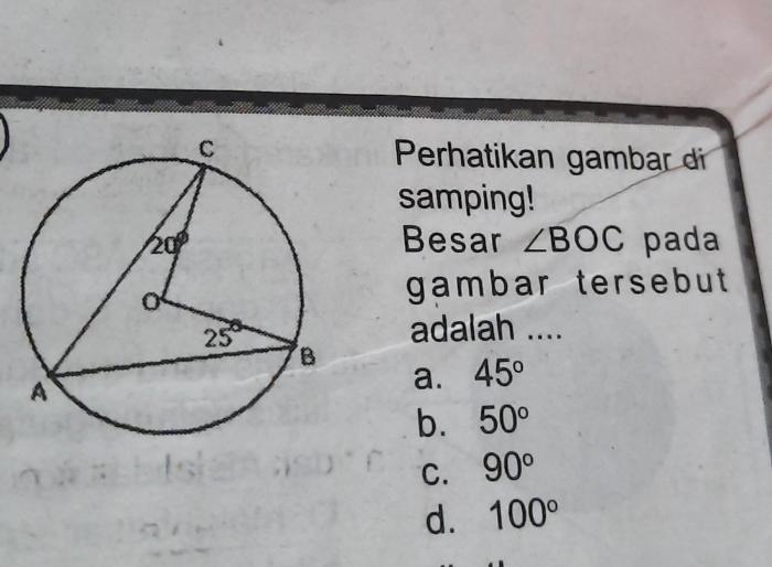 besar boc pada gambar berikut adalah