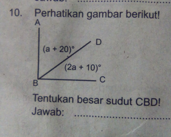 tentukan besar sudut cbd terbaru