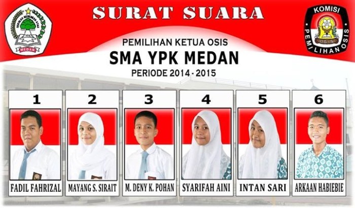 contoh surat pemilihan ketua osis terbaru