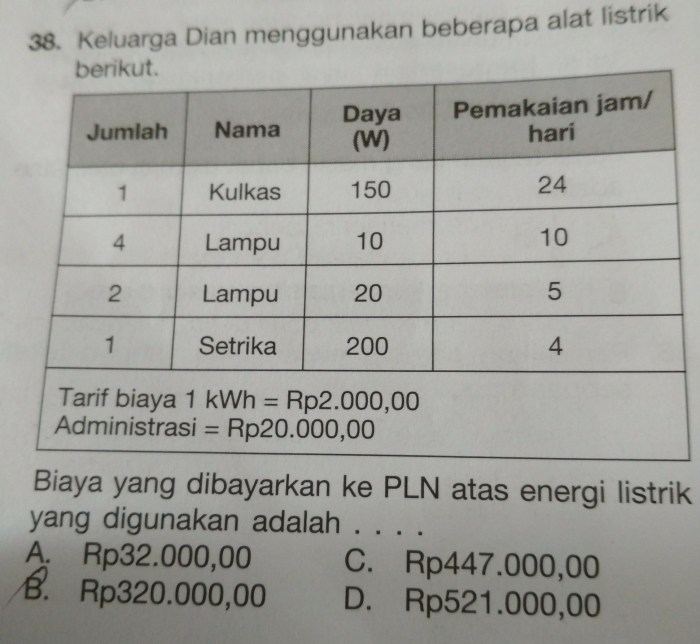 daya listrik ohm hukum hambatan