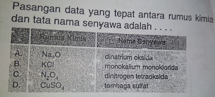 pasangan data yang tepat adalah terbaru