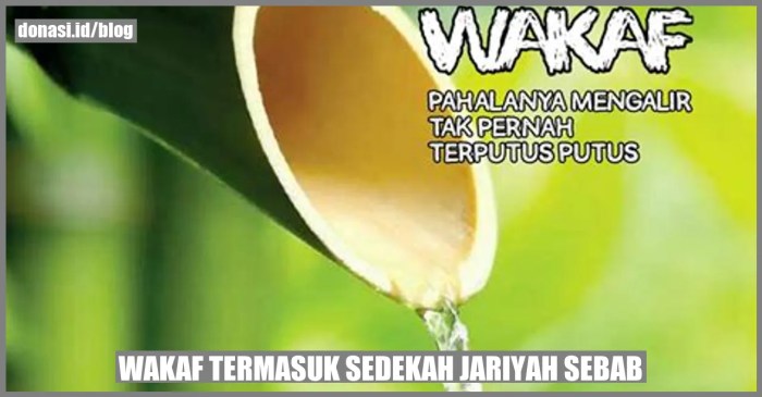 amal jariyah wakaf termasuk