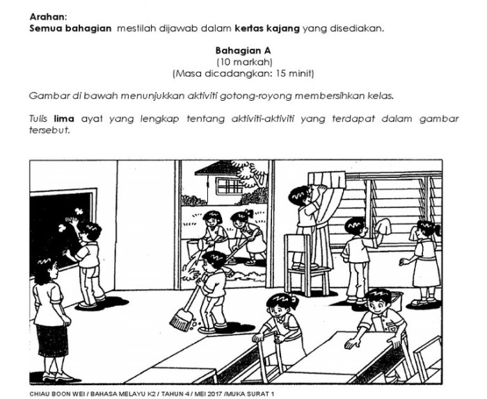 cerita anak bergambar dongeng pendek tentang semut hewan fabel royong gotong kepompong binatang burung singkat malay melayu paling