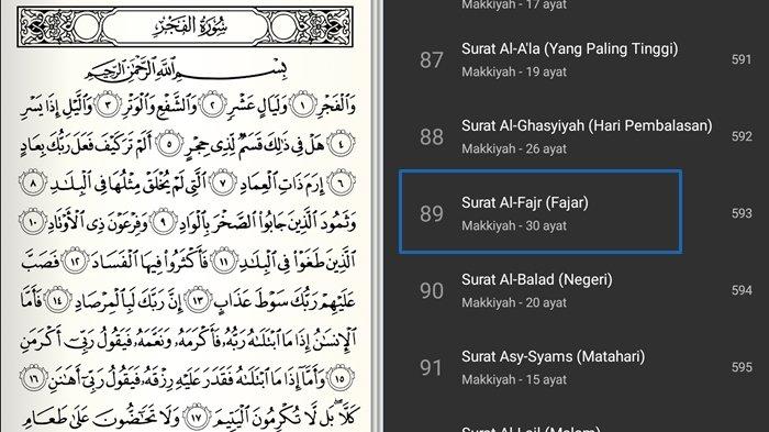 tajwid surat al fajr ayat 1 30 terbaru