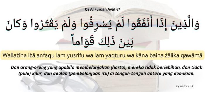 kandungan surat al furqan ayat 67