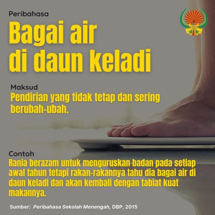 bagai air di daun keladi lirik terbaru