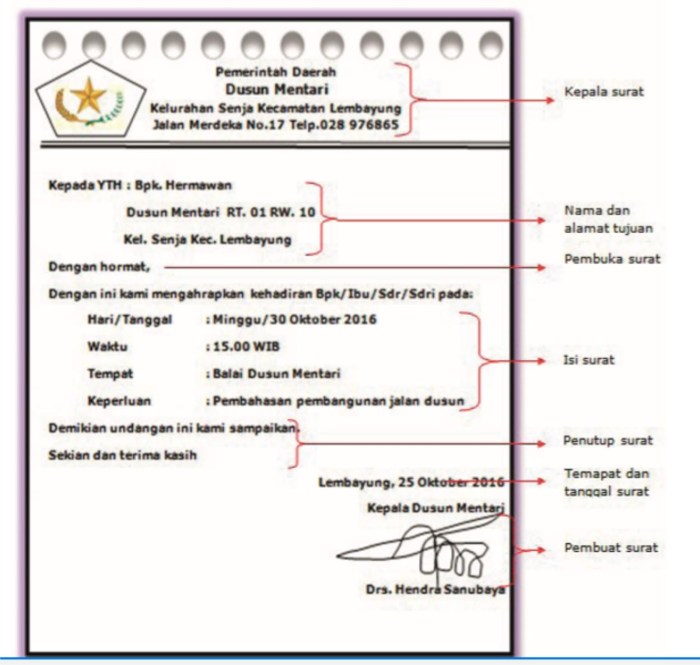 contoh penutup surat resmi terbaru