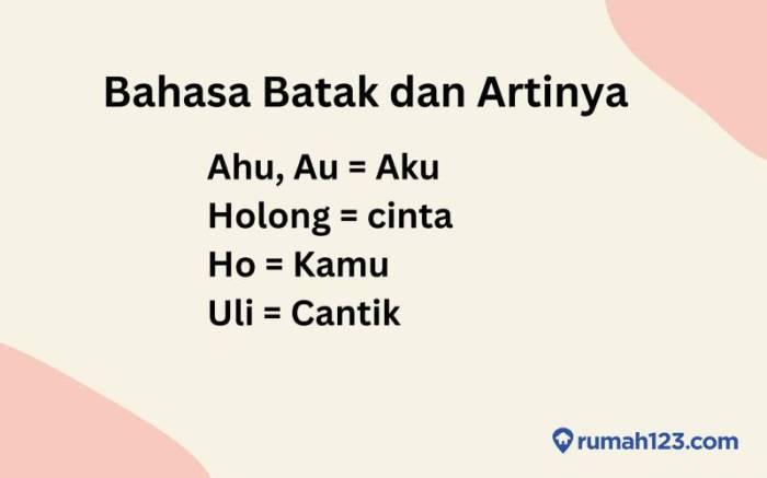 inang bahasa batak artinya