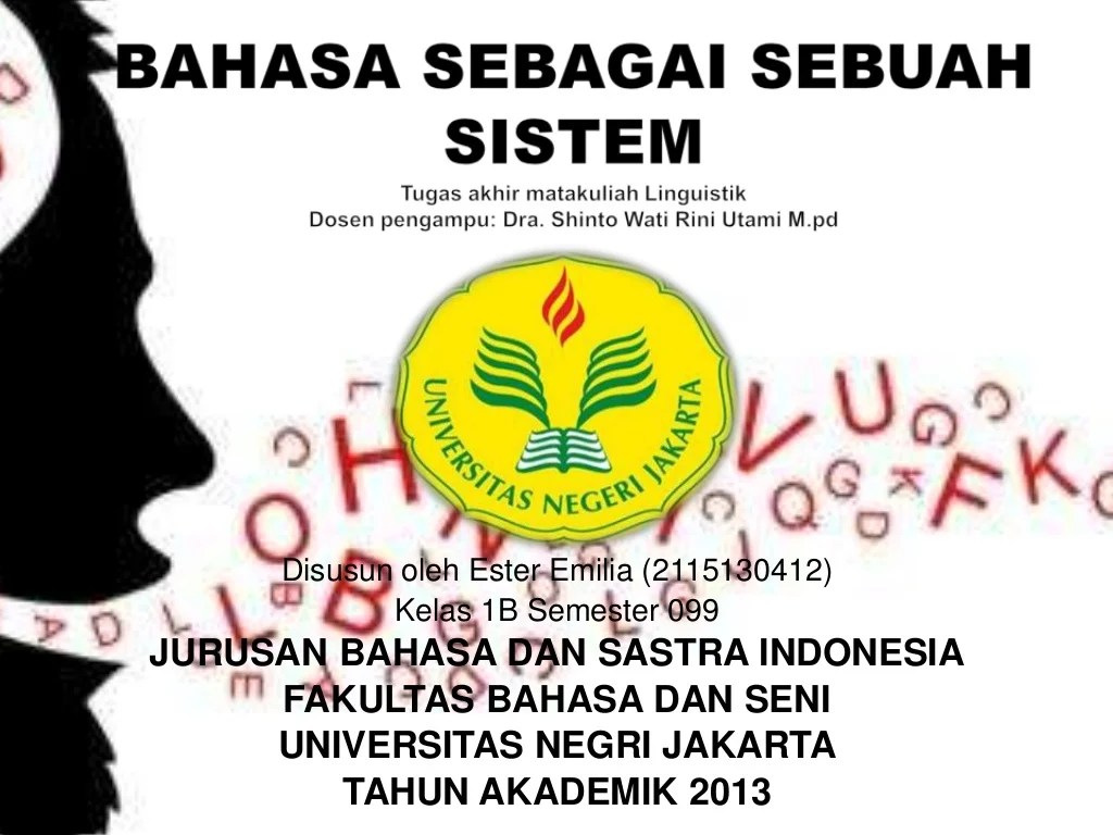 contoh bahasa sebagai sistem terbaru