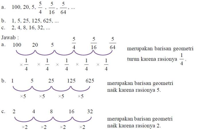 soal barisan geometri kelas 10