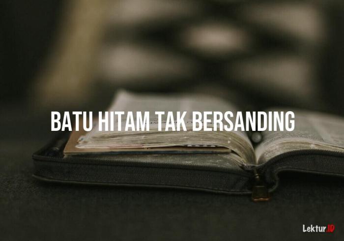 batu hitam tak bersanding terbaru