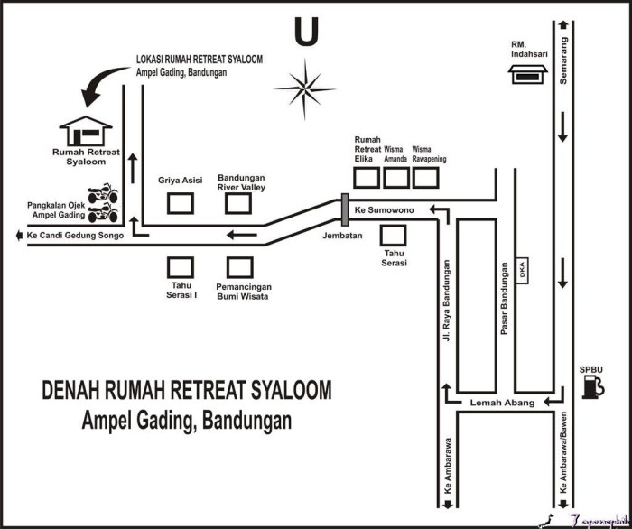 contoh denah rumah ke sekolah