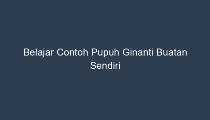 contoh pupuh mijil buatan sendiri