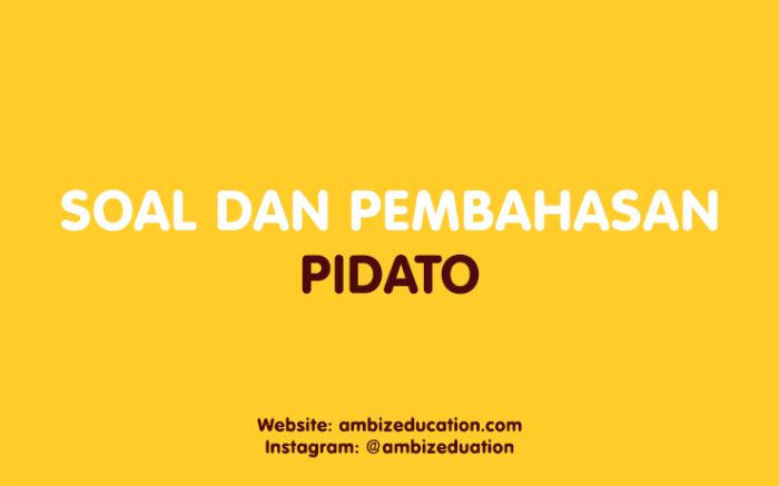 pidato pada intinya adalah