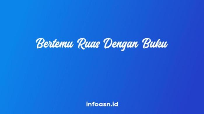 bertemu ruas dengan buku terbaru