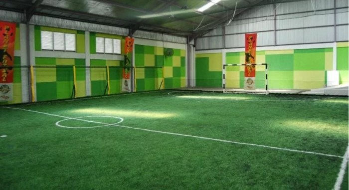 ukuran lapangan futsal 15x25