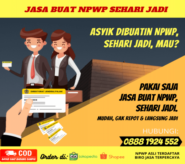 berapa biaya membuat npwp terbaru